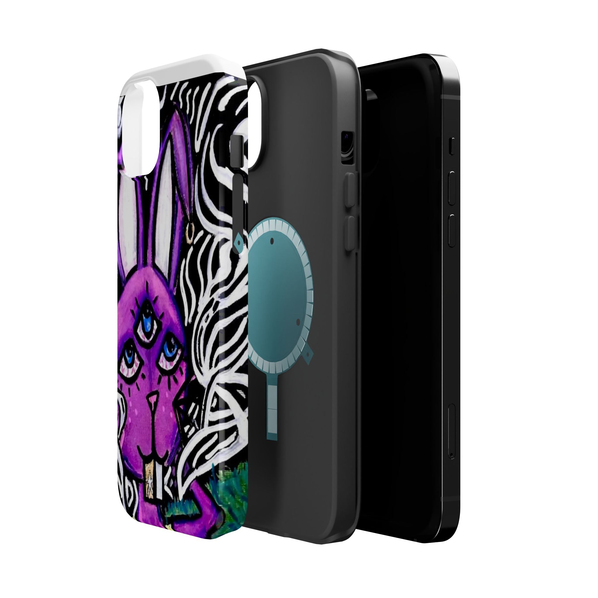 "3 EYED HARE" Magnetic Impact-Resistant Cases