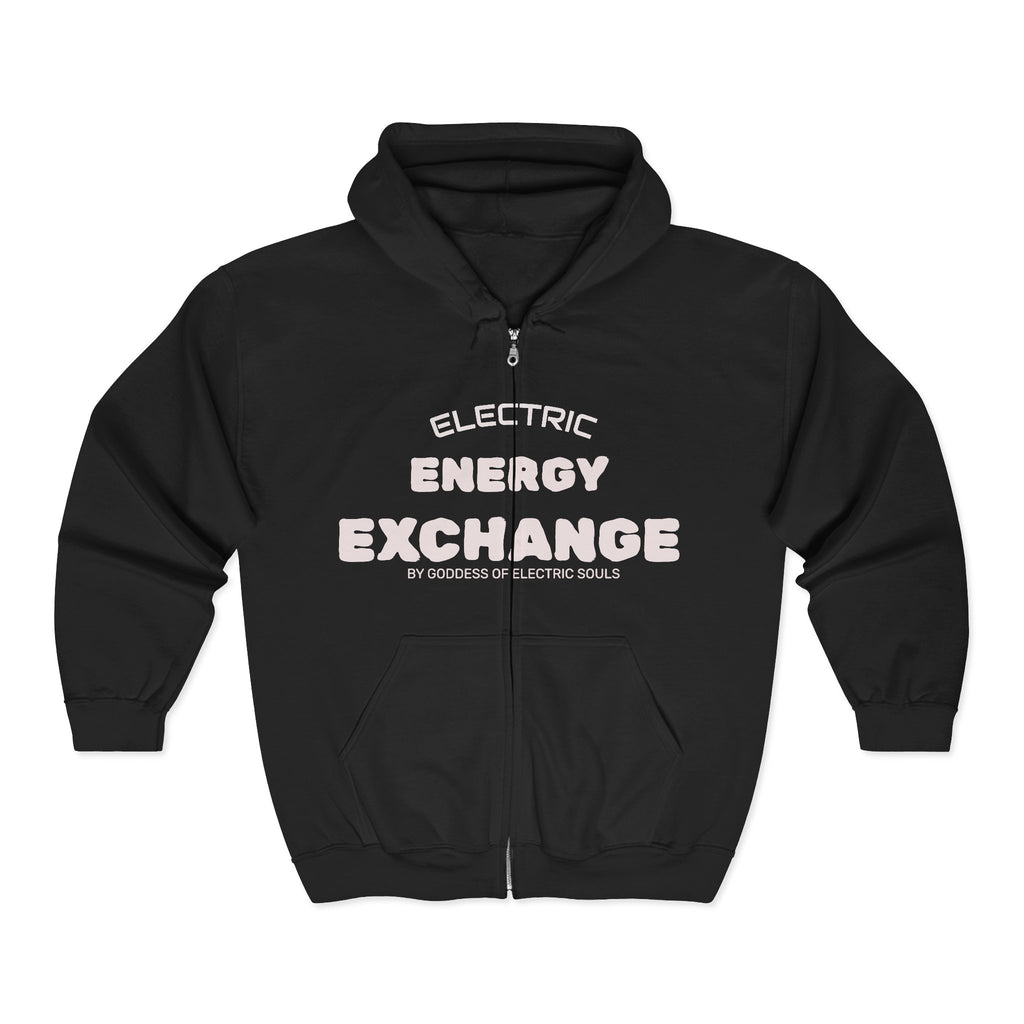 Graffiti Oozy Eye Illustration Zip Hoodie | Electric Energy Exchange Graphic