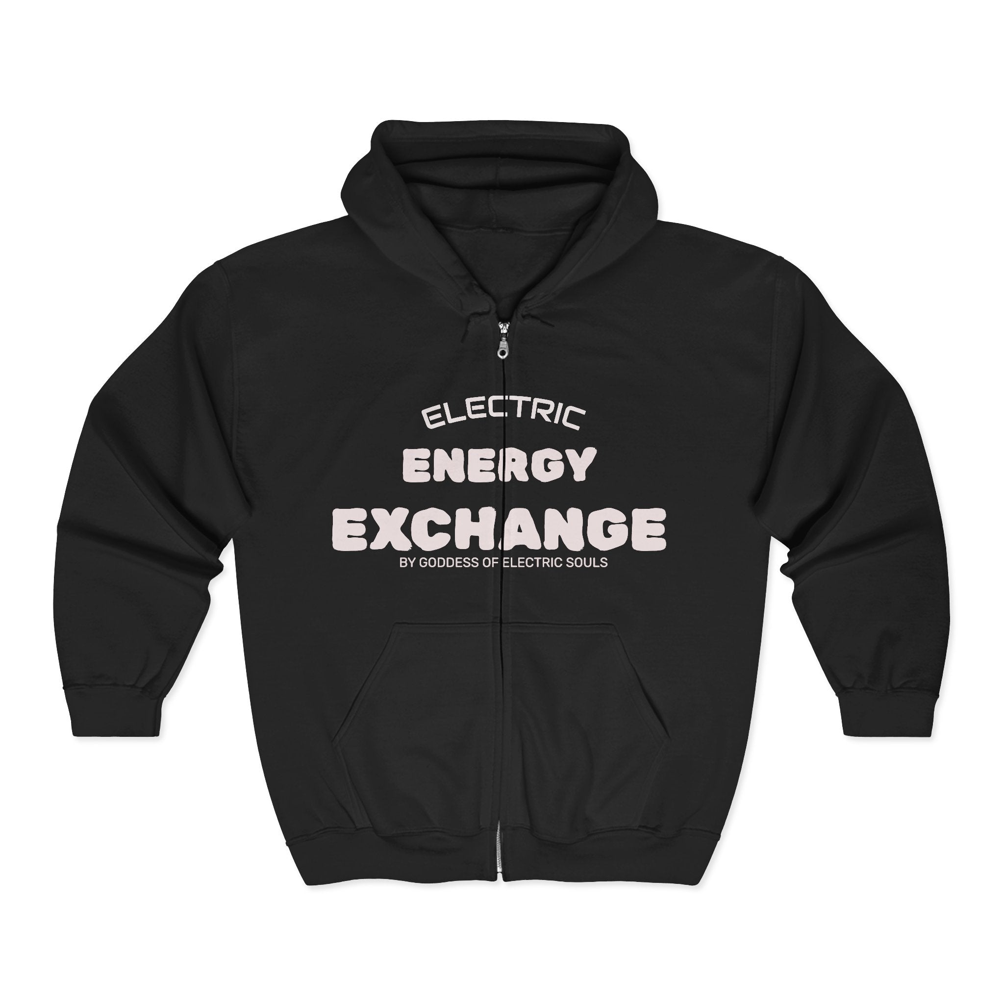 Graffiti Oozy Eye Illustration Zip Hoodie | Electric Energy Exchange Graphic