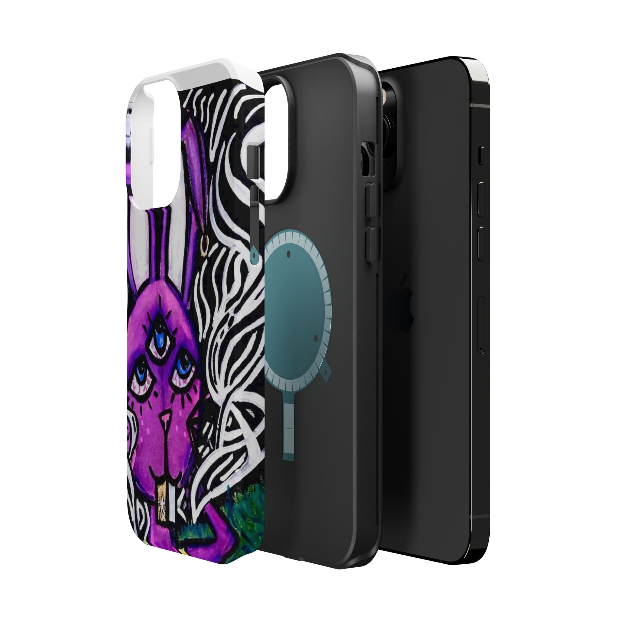 "3 EYED HARE" Magnetic Impact-Resistant Cases