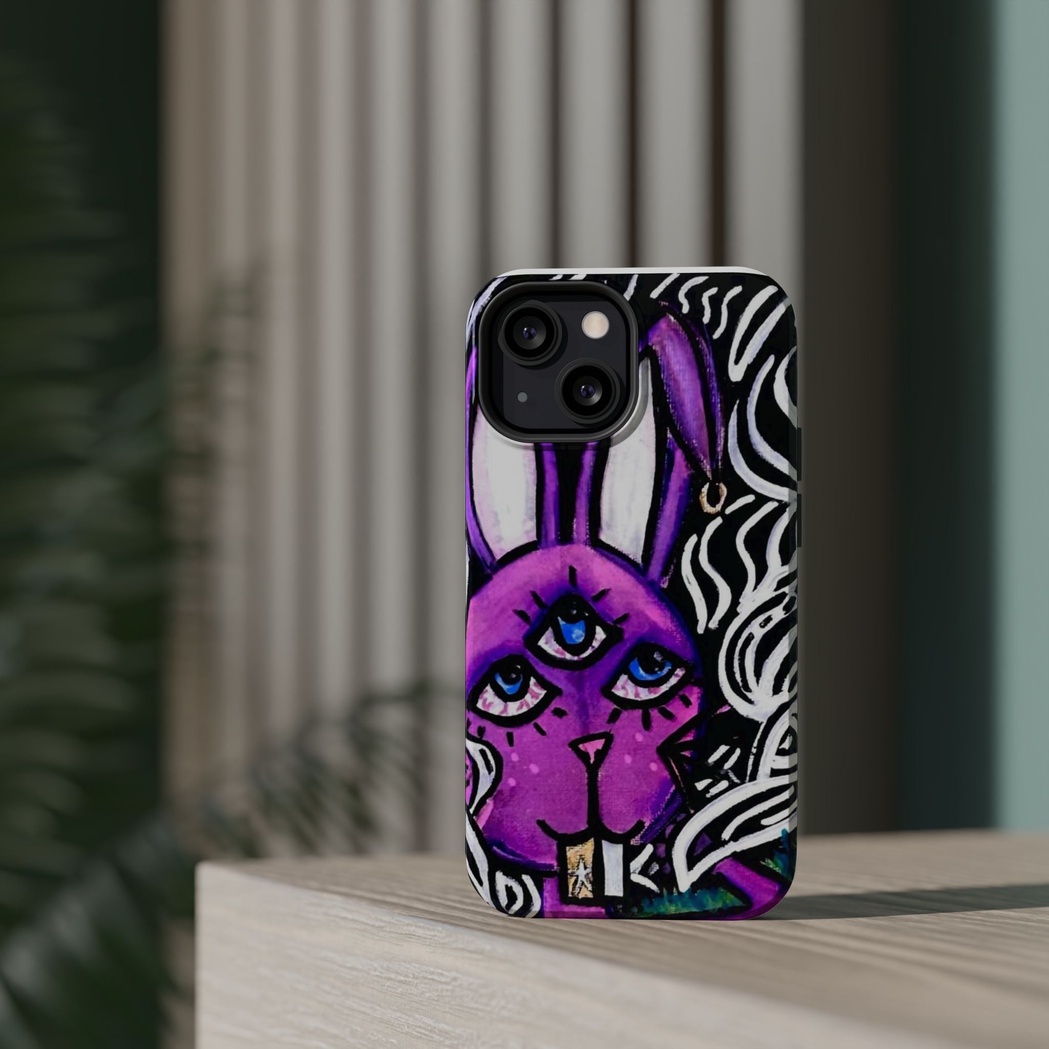 "3 EYED HARE" Magnetic Impact-Resistant Cases