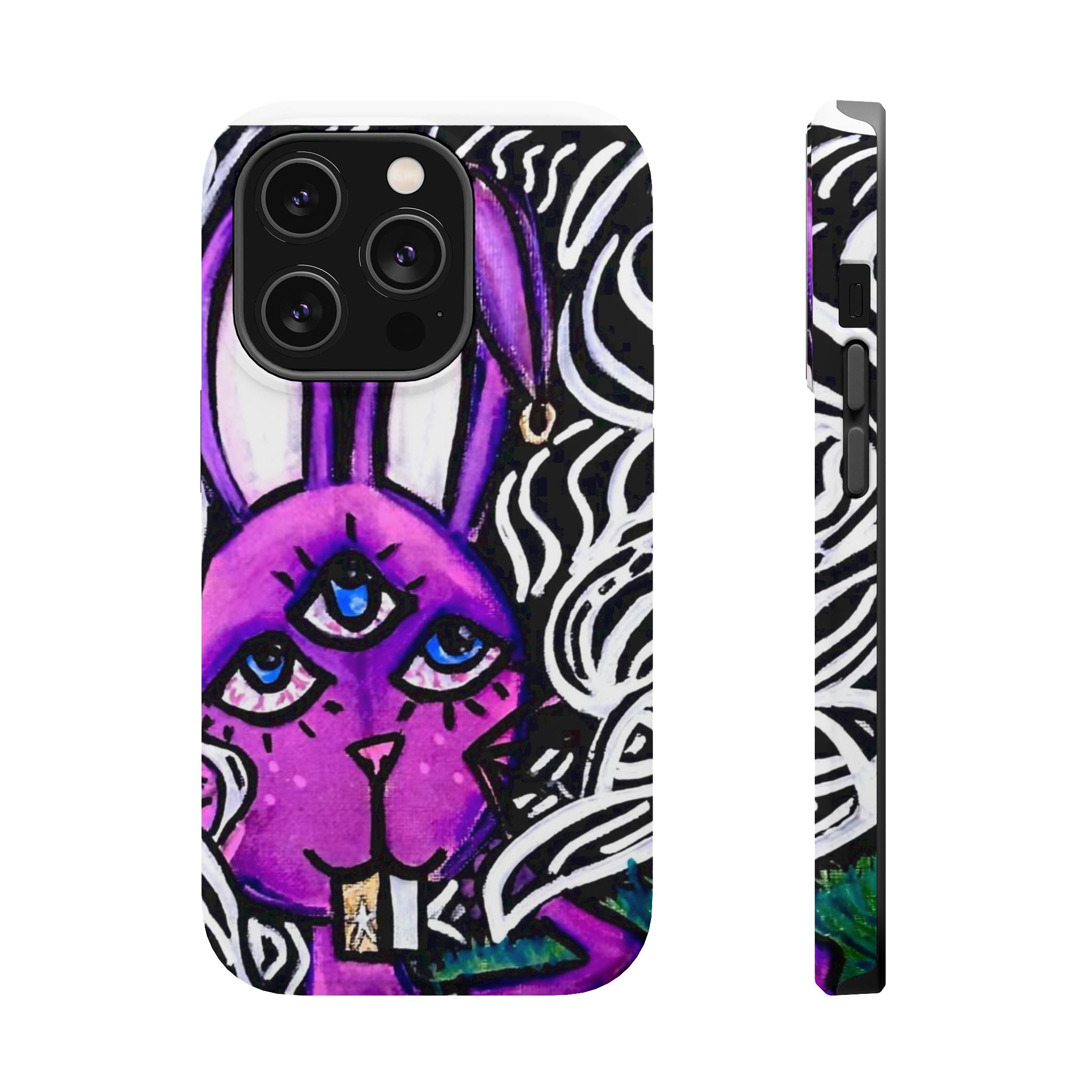 "3 EYED HARE" Magnetic Impact-Resistant Cases