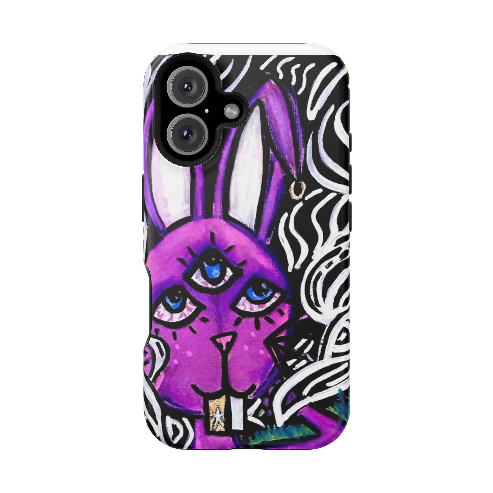 "3 EYED HARE" Magnetic Impact-Resistant Cases