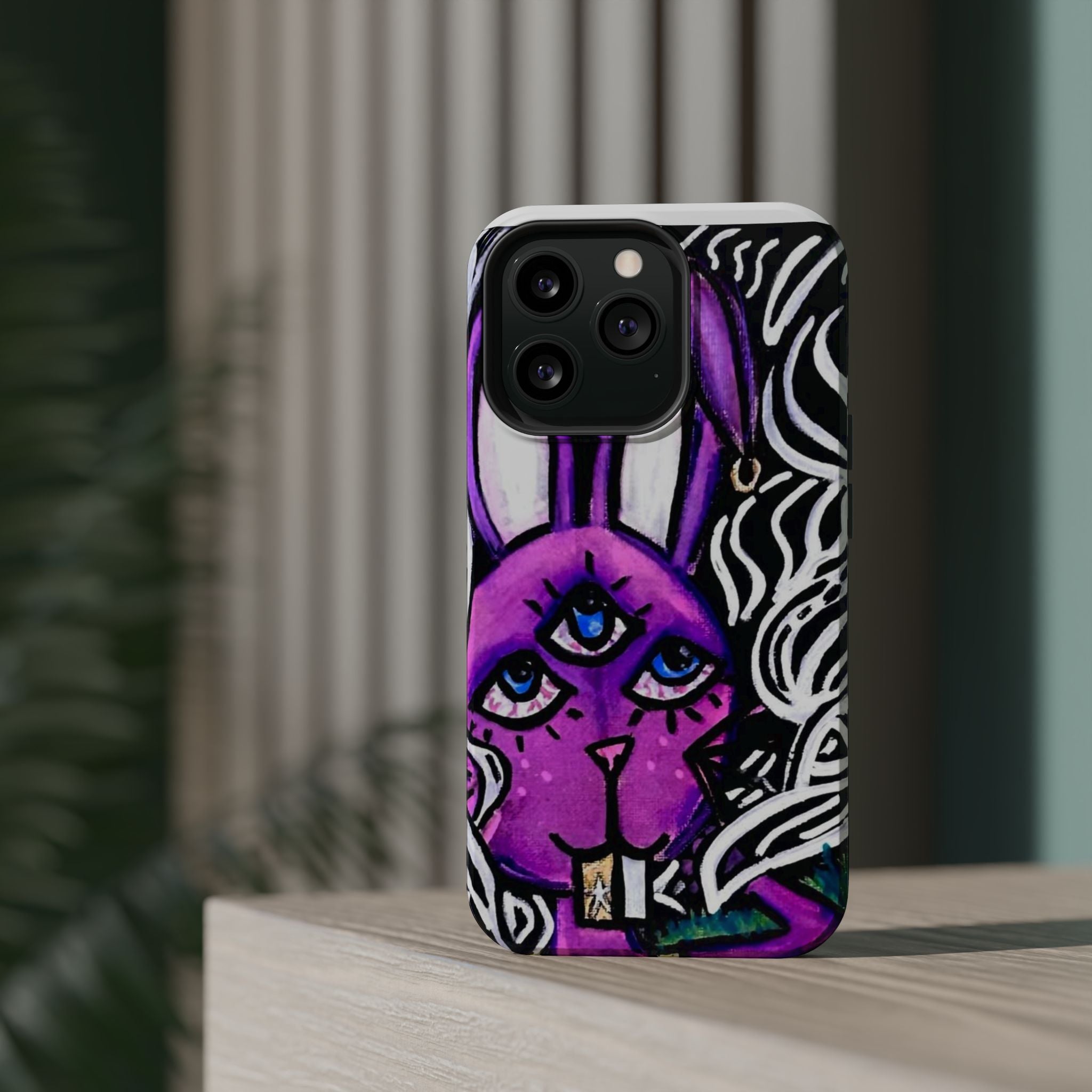 "3 EYED HARE" Magnetic Impact-Resistant Cases