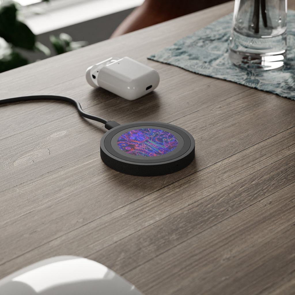 "Reptile Aliens Made of Light" Wireless Charging Pad