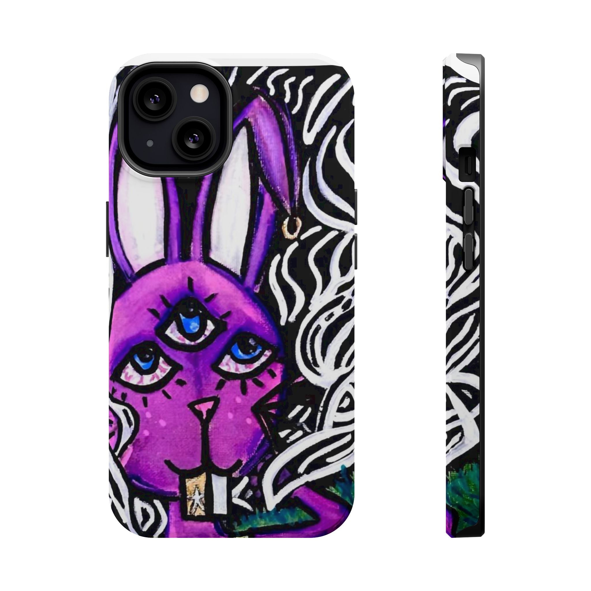 "3 EYED HARE" Magnetic Impact-Resistant Cases